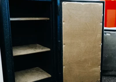 Padded shelving in a medium-size safe