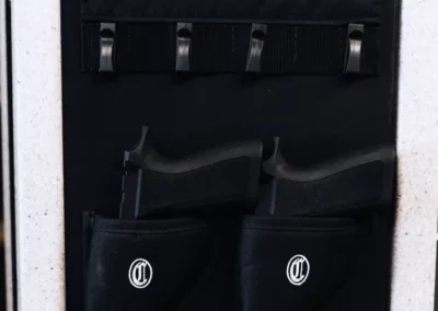 Holsters in a gun safe