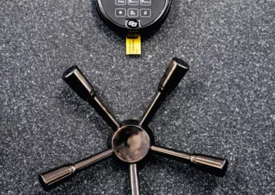 Safe with keypad lock